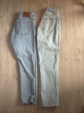 Levi's Light Blue and Abercrombie Curve Love